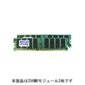 PC3200 (DDR400) SDRAM搭載 増設メモリ(2枚組)