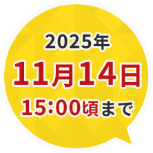 2025年11月14日15:00頃まで