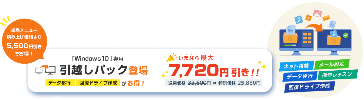 PC家庭教師のパソコンセットアップサービス パソコン乗換応援!