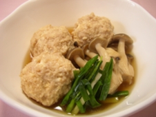 豆腐つくねとしめじの煮物(154kcal)
