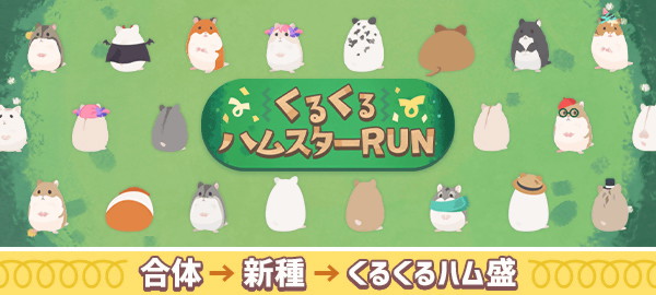 くるくるハムスターRUN 合体→新種→くるくるハム盛