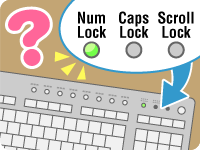 キーボードにある Num Lock Caps Lock Scroll Lock のランプの意味は Fmvキッズ 富士通パソコン