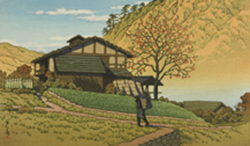 川瀬巴水「川原畑（群馬県）」昭和卅年作