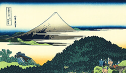葛飾北斎「富嶽三十六景 青山円座松」