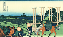 葛飾北斎「富嶽三十六景 武州千住」