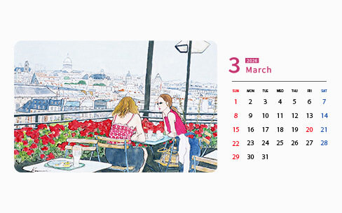 イラストカレンダー