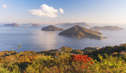 香川県 紫雲出山より粟島朝景