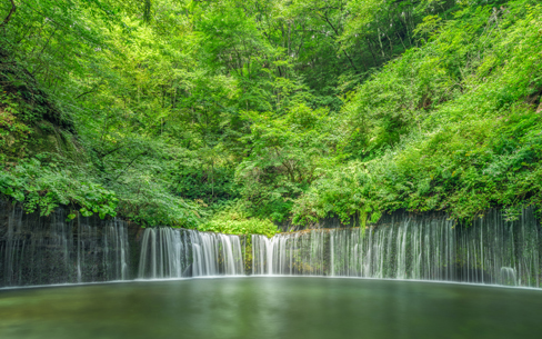 【長野県】軽井沢町　白糸の滝