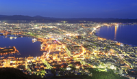 北海道 函館山から函館市の夜景