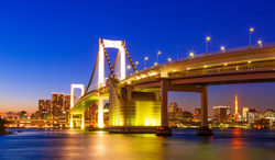 東京都　レインボーブリッジの夜景