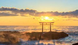 茨城県　大洗海岸　神磯の鳥居