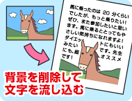 画像の背景を削除して周囲に文字を流し込む Fmvサポート 富士通パソコン