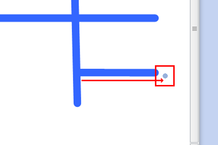 マウスで地図を描くイメージ