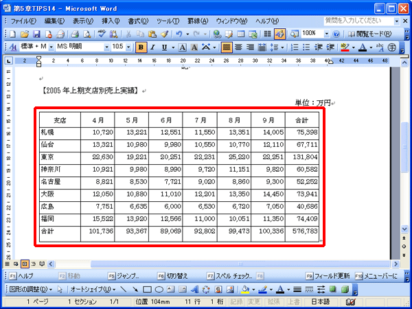 ワード 表をエクセルの機能付きでワードに貼り付けたい Fmvサポート 富士通パソコン