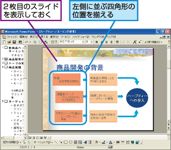 パワーポイント 複数の図形の位置を揃える Fmvサポート 富士通