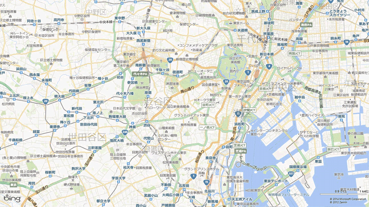 Windows ストア アプリ「地図」のイメージ